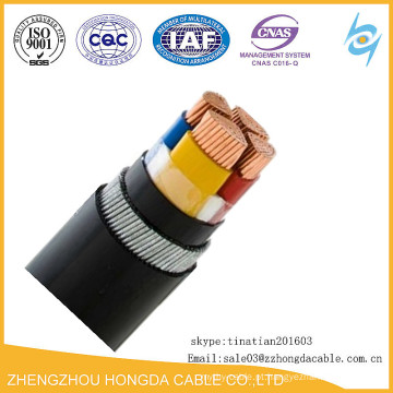 4 cabo blindado do fio de aço do condutor de cobre XLPE de XLPE / SWA / PVC do núcleo 120mm Especificação